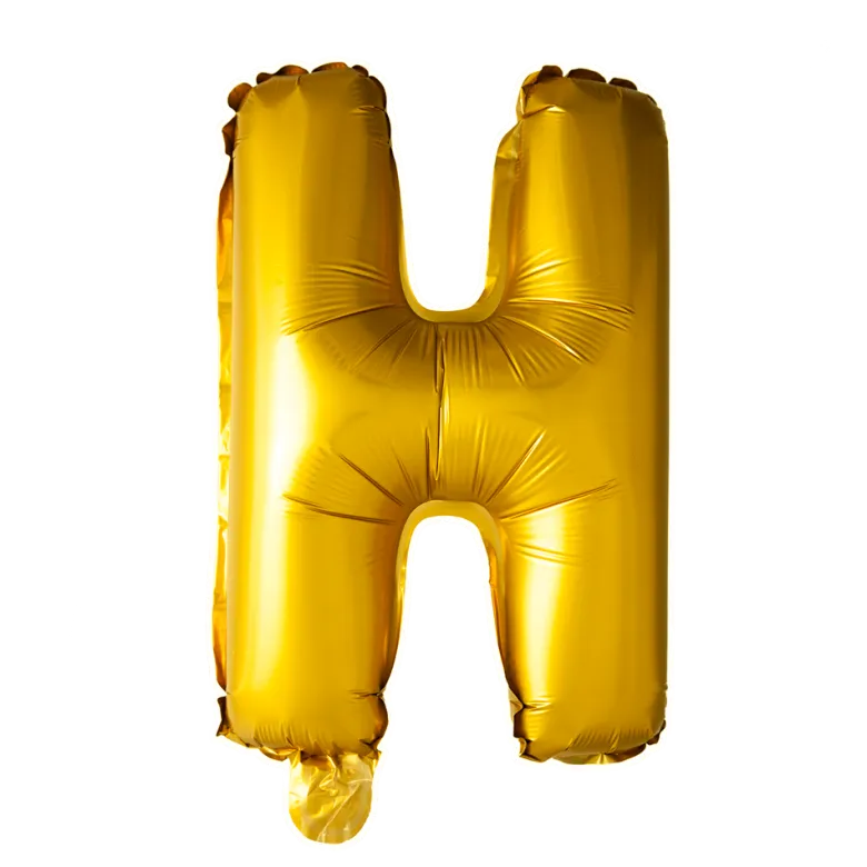 Lille Guld Folie Bogstav "H"