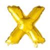 Lille Guld Folie Bogstav "X"