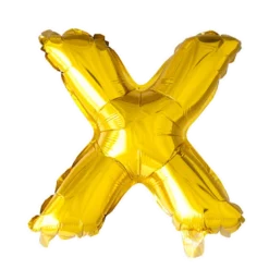 Lille Guld Folie Bogstav "X"