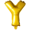 Lille Guld Folie Bogstav "Y"