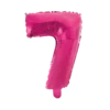 Lille Pink Folie Tal Ballon (ca. 40cm.) - 7 Tal