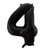Lille Sort Folie Tal Ballon (ca. 40cm.) - 4 Tal
