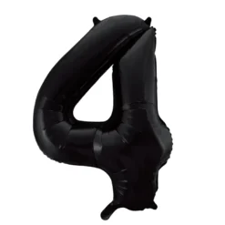Lille Sort Folie Tal Ballon (ca. 40cm.) - 4 Tal