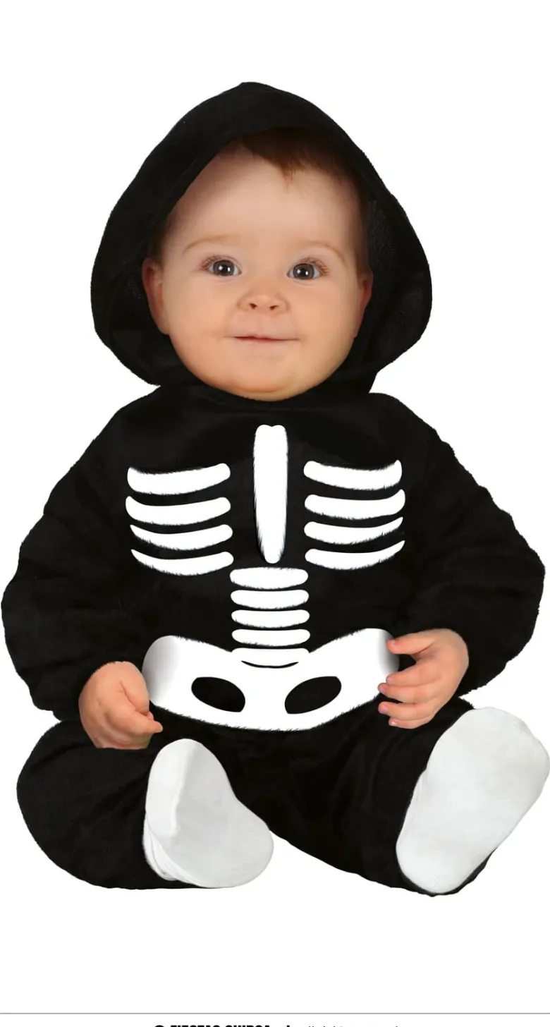 Lille Sort Skelet Jumpsuit