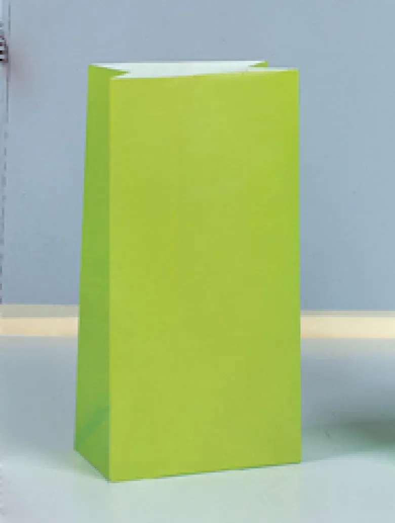 Limegrønne Papirsposer