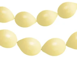 Link Balloner 33 cm - Pastel Gul Ballonkæde, 3 m