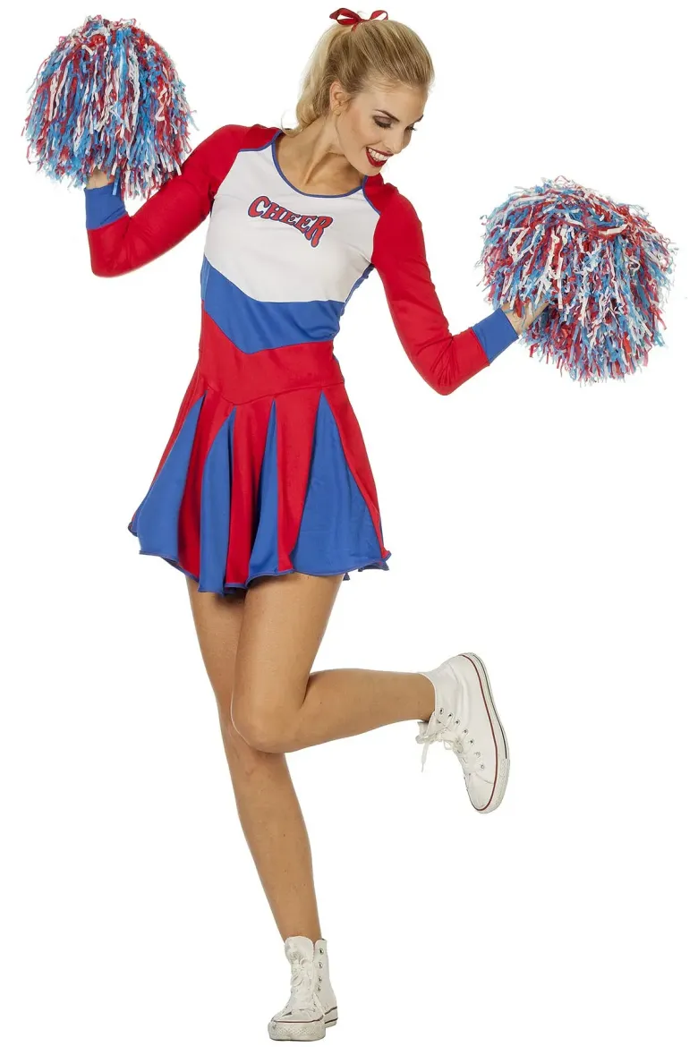 Længærmet Cheerleader Kostume, Voksen