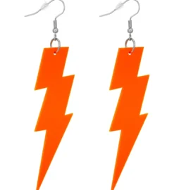 Lyn Øreringe i Neon Orange