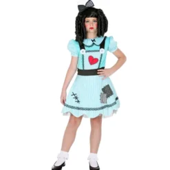 Lyseblå "Creepy Doll" Kjole