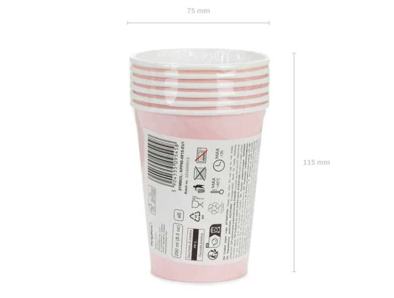 Lyserøde Papkrus - 250 ml