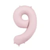 Lyserød Tal Ballon 86 cm - 9