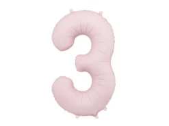 Lyserød Tal Ballon 86 cm - 3