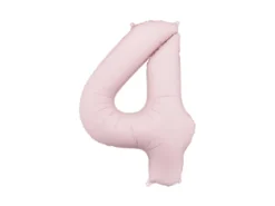 Lyserød Tal Ballon 86 cm - 4