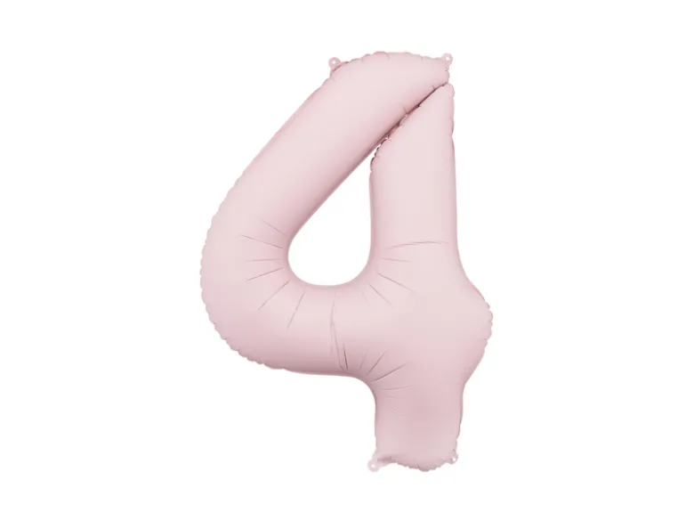 Lyserød Tal Ballon 86 cm - 4