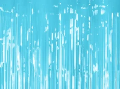 Lys Himmelblå Glimmerforhæng - 100 x 200 cm