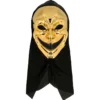 Maskeret Guld Morder - Halloween Maske