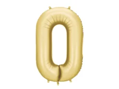 Mat Guld Tal Ballon 86 cm - 0