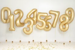 Mat Guld Tal Ballon 86 cm - 1