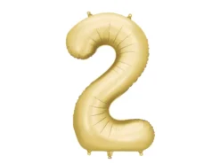 Mat Guld Tal Ballon 86 cm - 2