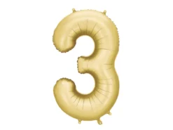 Mat Guld Tal Ballon 86 cm - 3