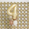 Mat Guld Tal Ballon 86 cm - 4