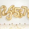 Mat Guld Tal Ballon 86 cm - 5