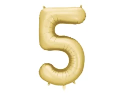 Mat Guld Tal Ballon 86 cm - 5