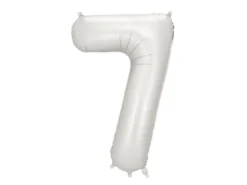 Mat Sølv Tal Ballon 86 cm - 7