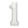Mat Sølv Tal Ballon 86 cm - 1