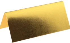 Metallic Guld Bordkort, 10 stk.
