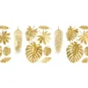 Metallic Guld Dekorations Mix - Tropiske Blade
