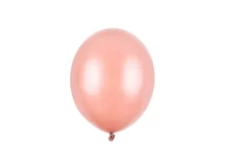 Metallic Rosegold Latexballon, 12 cm