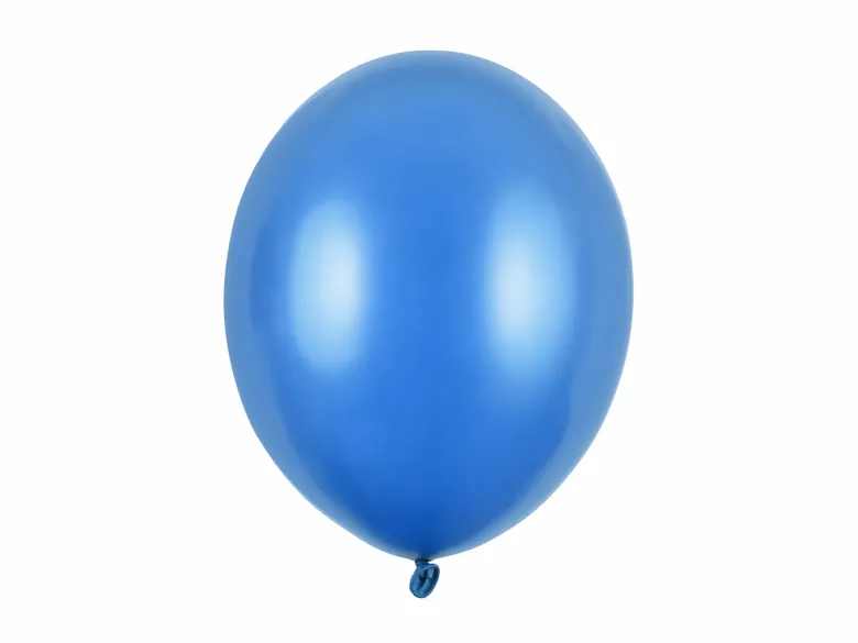 Metallisk Blå Balloner "Cornflower Blue" 30 cm, 10 stk.