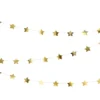 Metallisk Guld Stjerne Guirlande, 3.6M