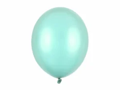 Metallisk Mintgrønne Balloner 30 cm, 50 stk.