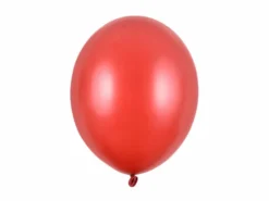 Metallisk Røde Balloner 30 cm, 10 stk.