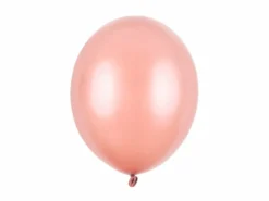 Metallisk Rosegold Balloner 30 cm, 10 stk.