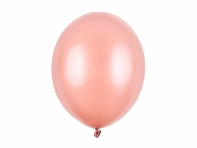Metallisk Rosegold Balloner 30 cm, 50 stk.