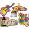 Mexicanske Fiesta Cutouts, 4 stk.