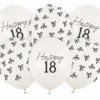 Milestone "Happy 18" Balloner, 6 stk.