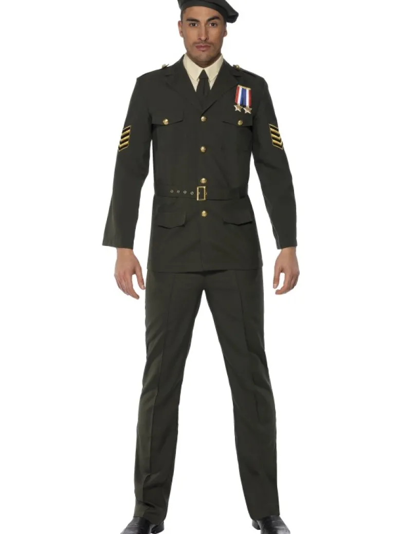 Militær kostume: Officer kostume til mænd