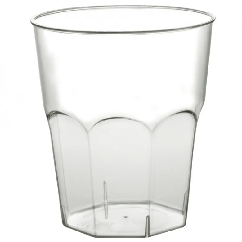 Miljøvenlige Kantede Vandglas 0.25L, 12 stk.