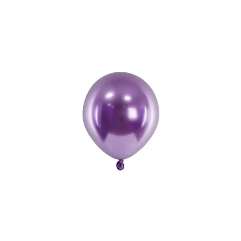 Mini Ballon - Lilla Chrome, 12 cm