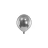 Mini Ballon - Mørk Sølv Chrome, 12 cm