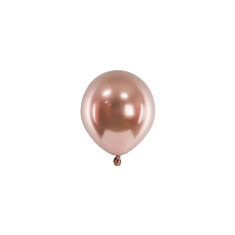 Mini Ballon - Rosegold Chrome, 12 cm