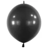 Mini Link-Ballon Jet Black, 15 cm