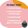 Mintgrøn Bubble Weight™ - Lille Ballonvægt, 35g
