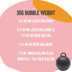 Mintgrøn Bubble Weight™ - Lille Ballonvægt, 35g