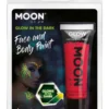 12ml Glow in the Dark Maling, Rød - Vegan Make-up