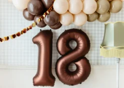 Mocca Brun Tal Ballon 86 cm - 1